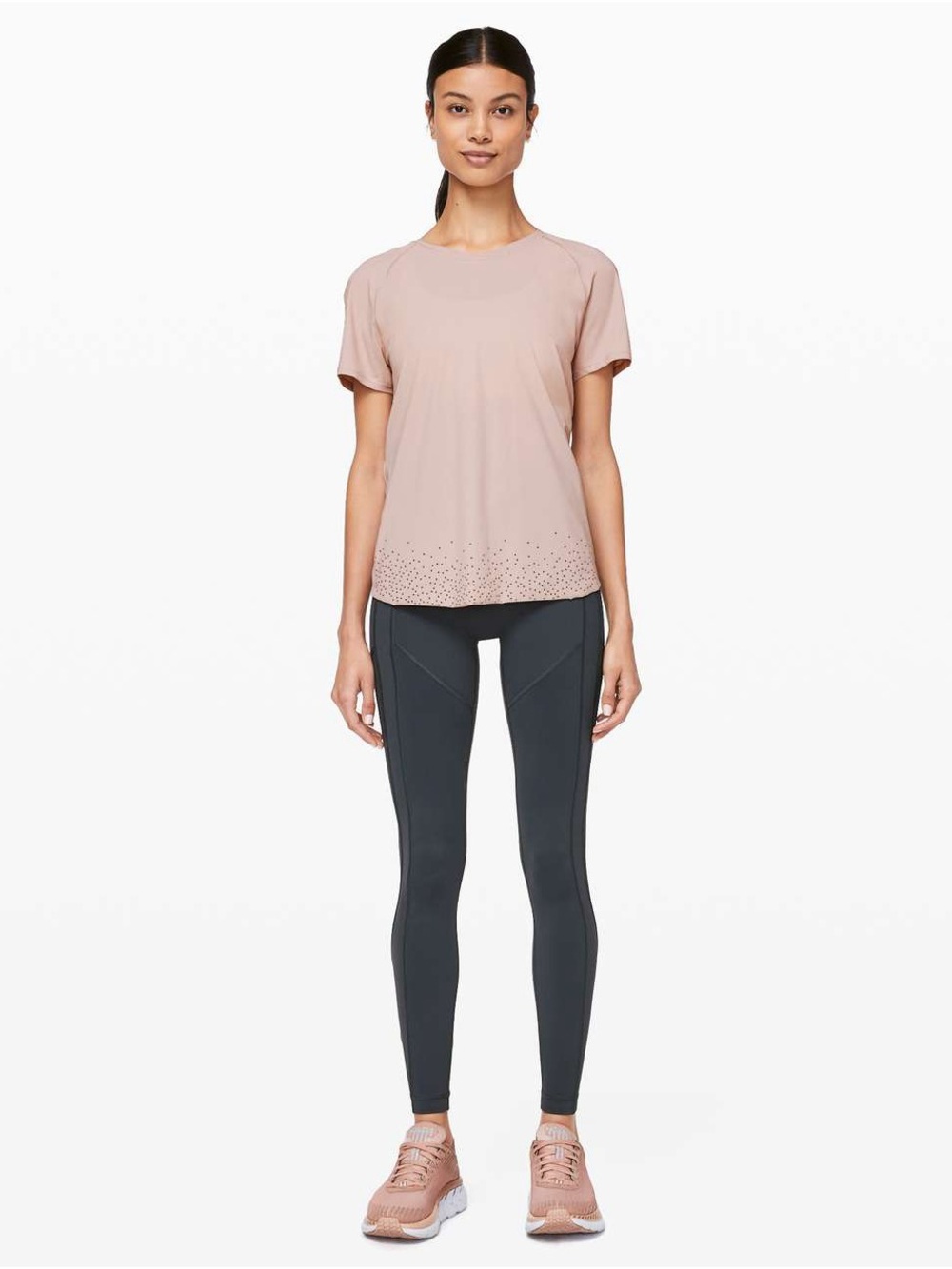 lululemon athletica Performance Tee Quick Pace Short Sleeve Size 10